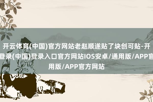 开云体育(中国)官方网站老赵顺遂贴了块创可贴-开云网页登录(中国)登录入口官方网站IOS安卓/通用版/APP官方网站