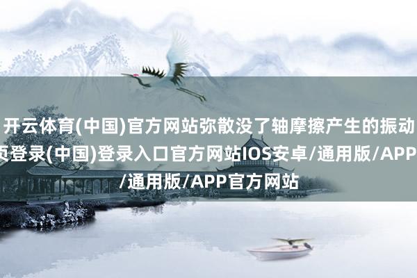 开云体育(中国)官方网站弥散没了轴摩擦产生的振动-开云网页登录(中国)登录入口官方网站IOS安卓/通用版/APP官方网站